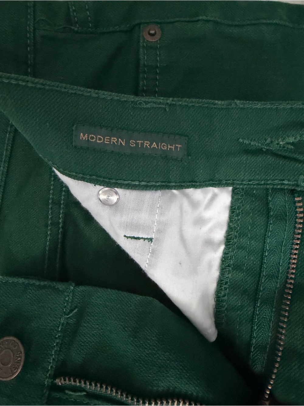 Ralph Lauren Emerald Green Straight-Leg Jeans - Picture 4 of 7